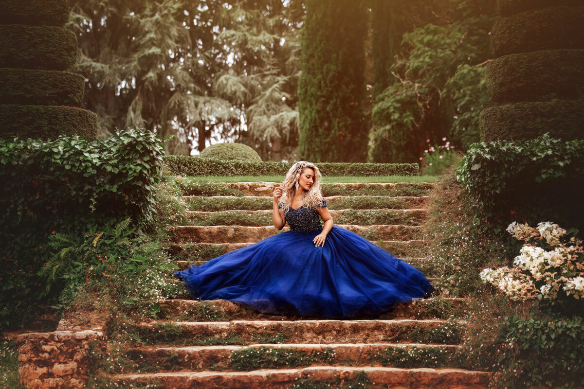 Journées Princesses séances photos dans les jardins d'Eyrignac